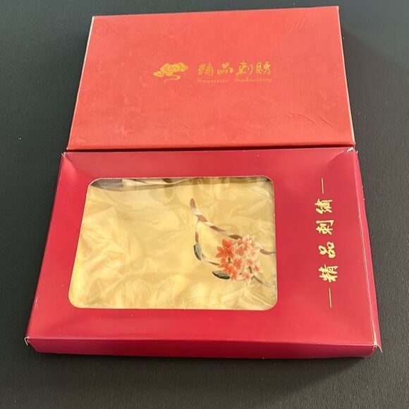 Embroidered Silk Scarf - Picture 2 of 8